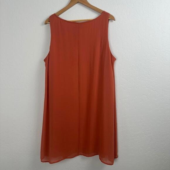 Chloe+Rene Womens 2X‎ Dress Orange Flowy Summer - Picture 4 of 8